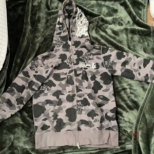 Bape/Ursus colab full zip up hoodie